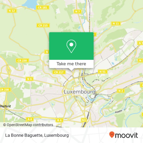 La Bonne Baguette map