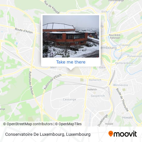 Conservatoire De Luxembourg map