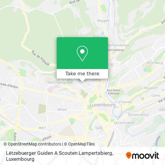 Lëtzebuerger Guiden A Scouten Lampertsbierg map