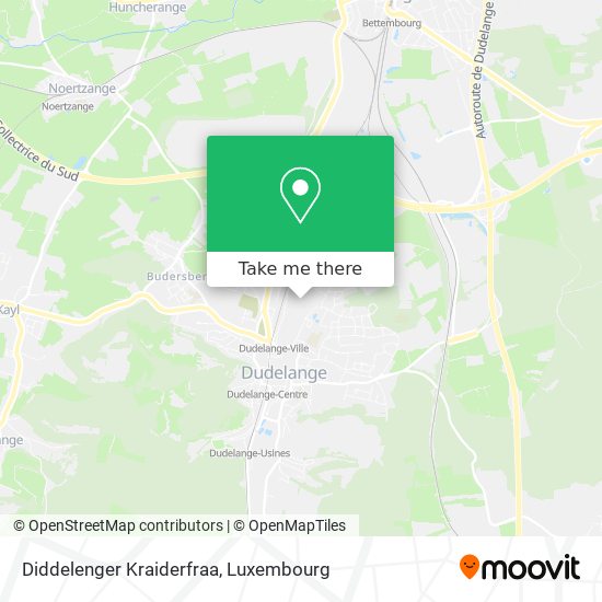 Diddelenger Kraiderfraa map