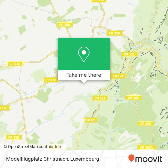 Modellflugplatz Christnach Karte