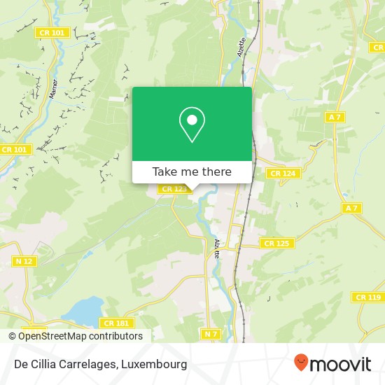 De Cillia Carrelages map