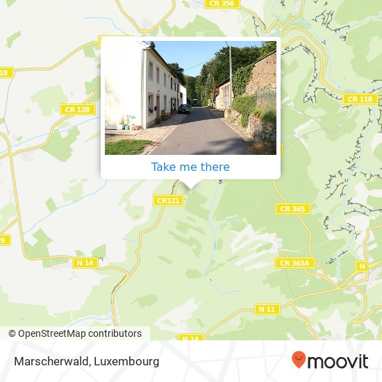 Marscherwald map