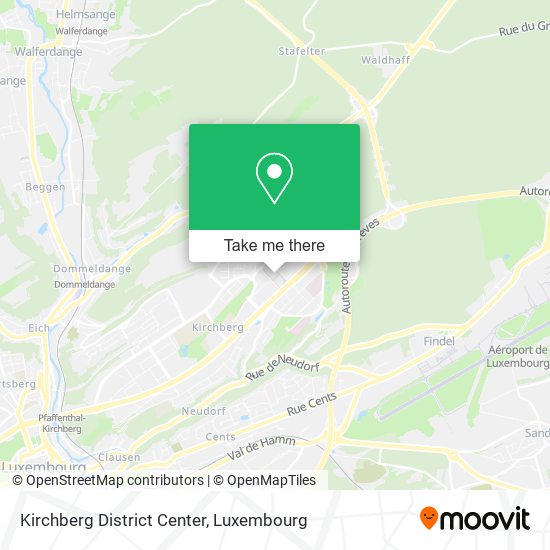 Kirchberg District Center map
