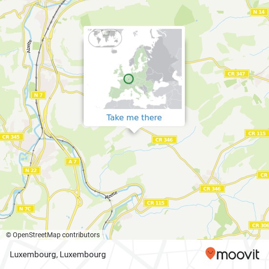 Luxembourg Karte