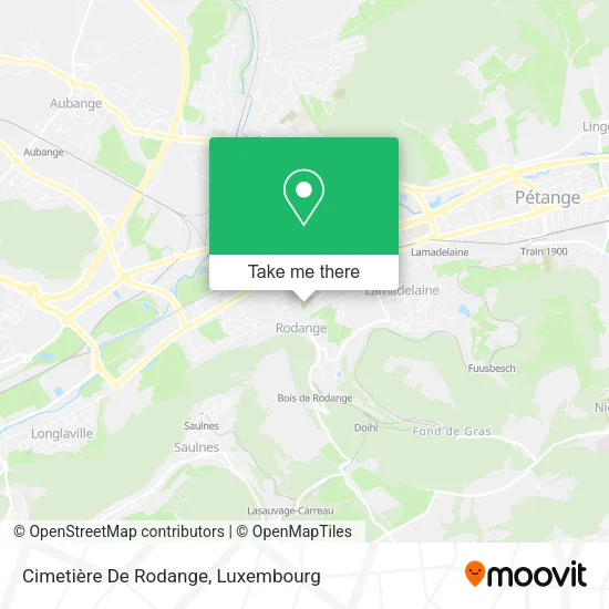 Cimetière De Rodange map