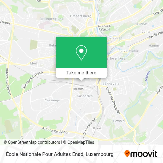 École Nationale Pour Adultes Enad map