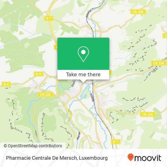 Pharmacie Centrale De Mersch map