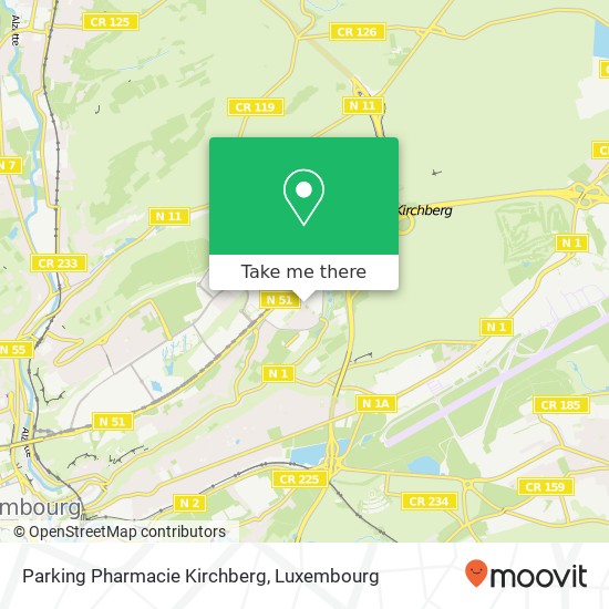 Parking Pharmacie Kirchberg map