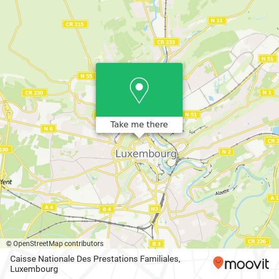 Caisse Nationale Des Prestations Familiales map