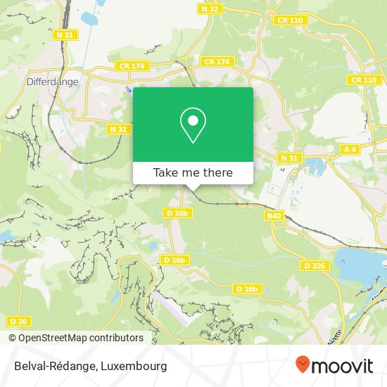 Belval-Rédange map
