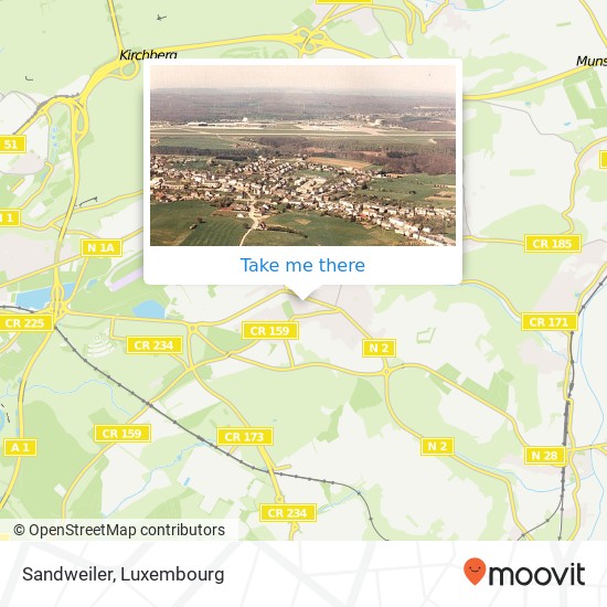 Sandweiler map