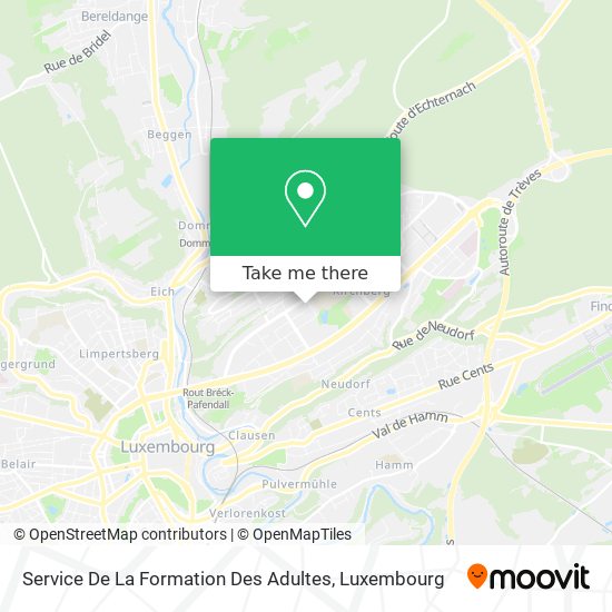 Service De La Formation Des Adultes map