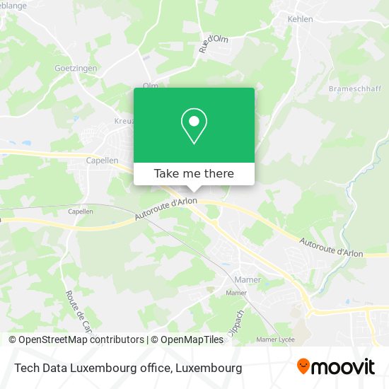 Tech Data Luxembourg office Karte