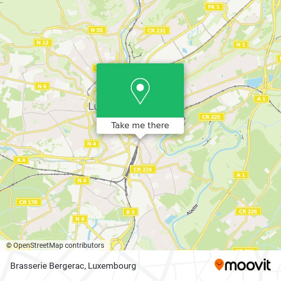Brasserie Bergerac map