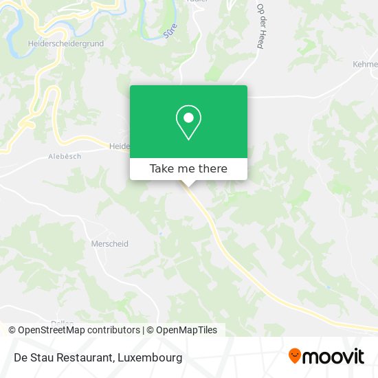 De Stau Restaurant map