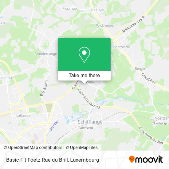 Basic-Fit Foetz Rue du Brill map