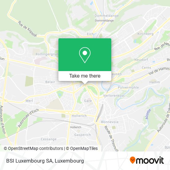 BSI Luxembourg SA Karte