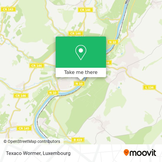 Texaco Wormer map