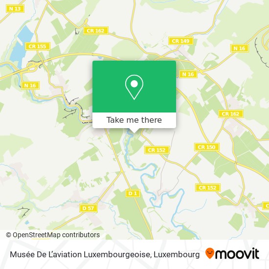 Musée De L’aviation Luxembourgeoise map
