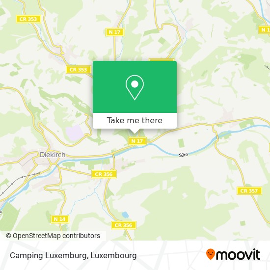 Camping Luxemburg map