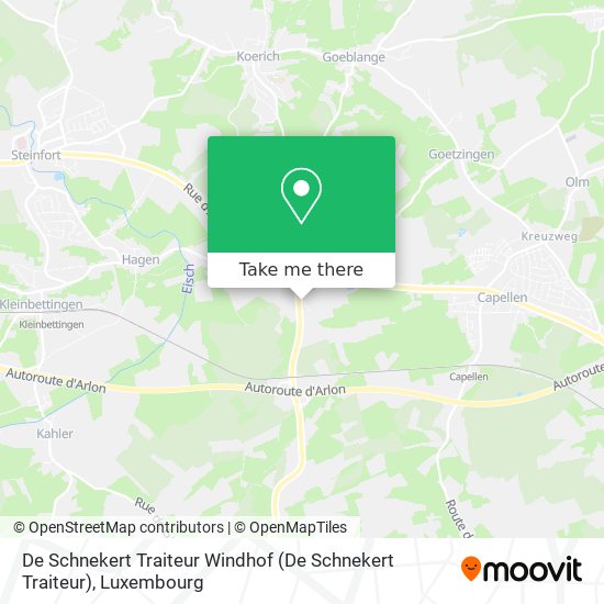 De Schnekert Traiteur Windhof map