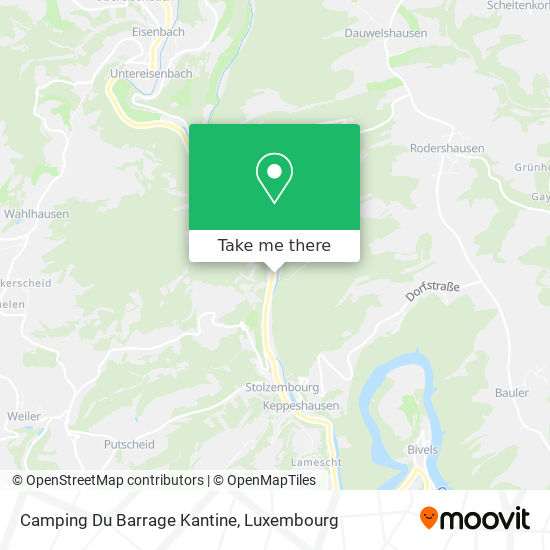 Camping Du Barrage Kantine map