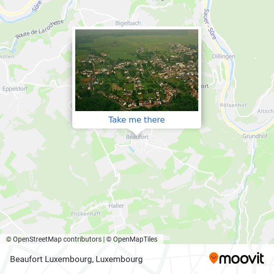 Beaufort Luxembourg Karte