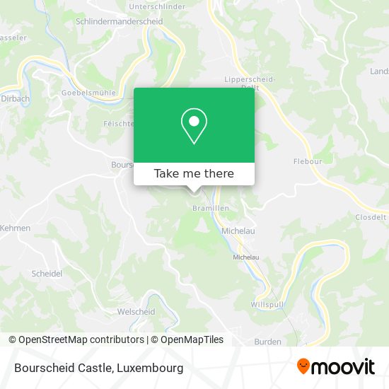 Bourscheid Castle Karte
