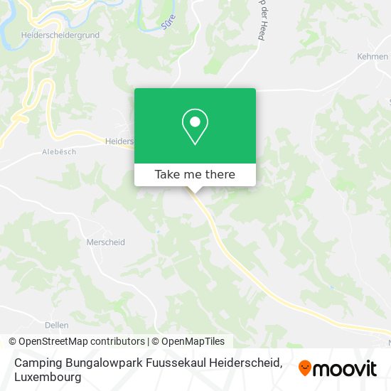 Camping Bungalowpark Fuussekaul Heiderscheid map