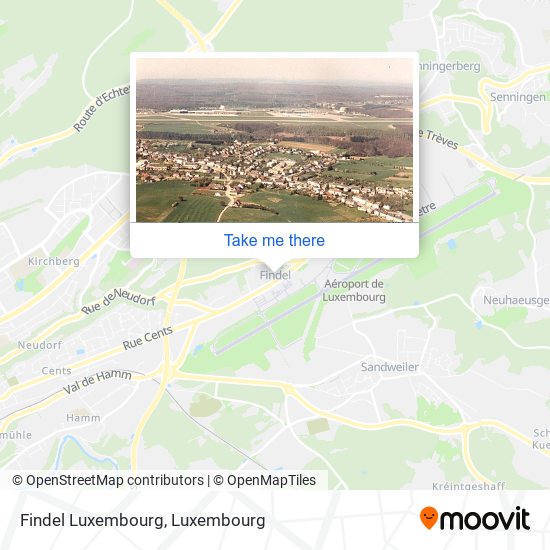 Findel Luxembourg Karte