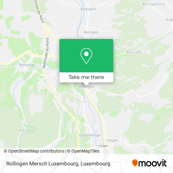 Rollingen Mersch Luxembourg map