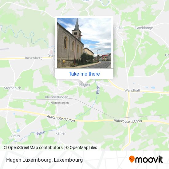 Hagen Luxembourg map