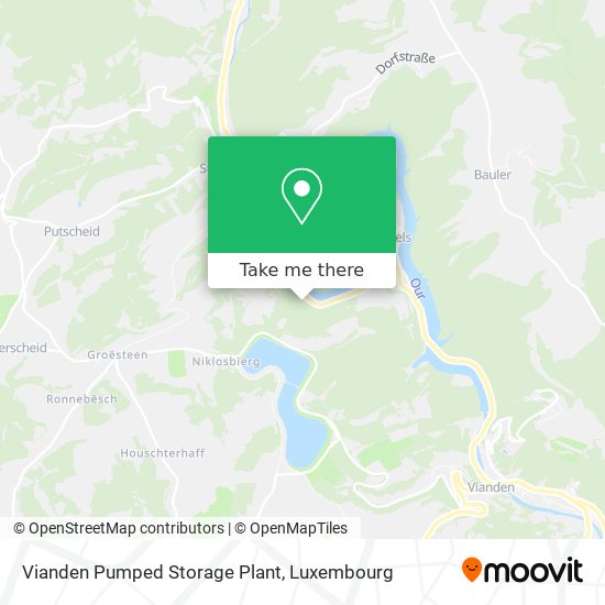 Vianden Pumped Storage Plant Karte