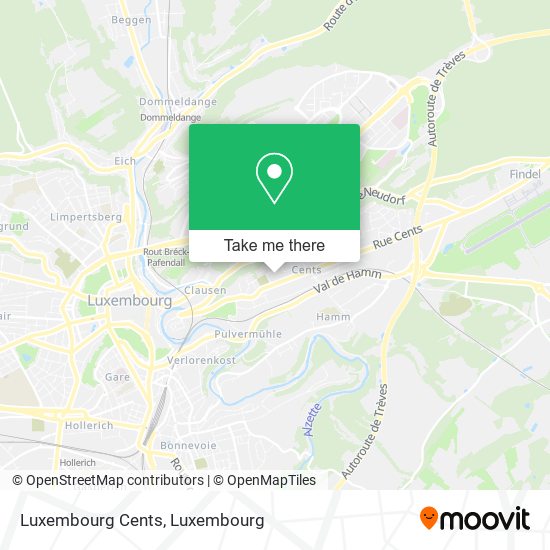 Luxembourg Cents map