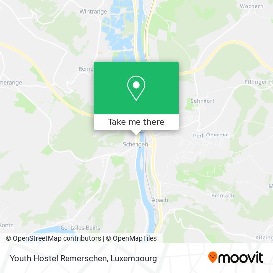 Youth Hostel Remerschen map