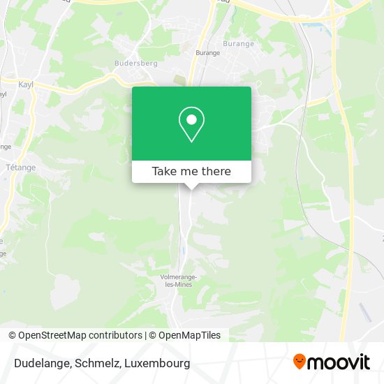 Dudelange, Schmelz map