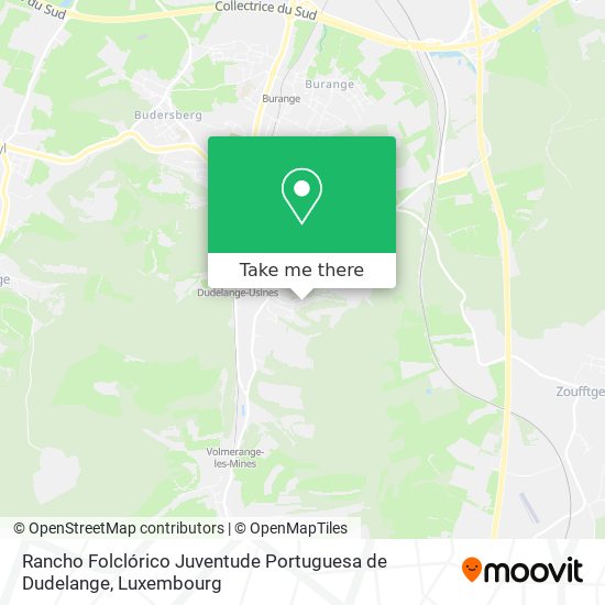Rancho Folclórico Juventude Portuguesa de Dudelange Karte