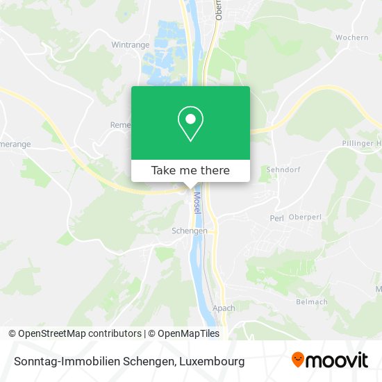 Sonntag-Immobilien Schengen Karte