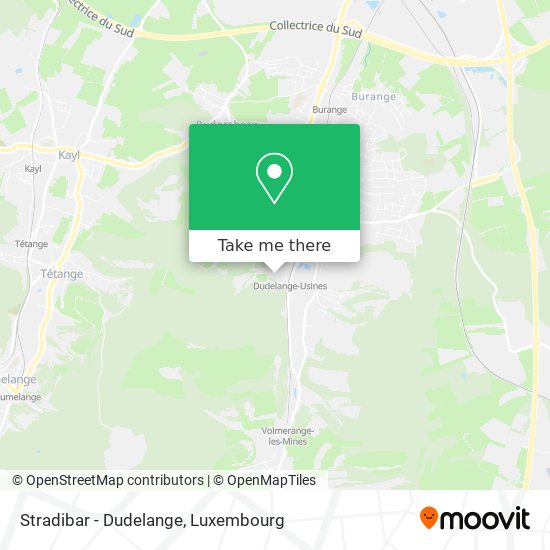 Stradibar - Dudelange map