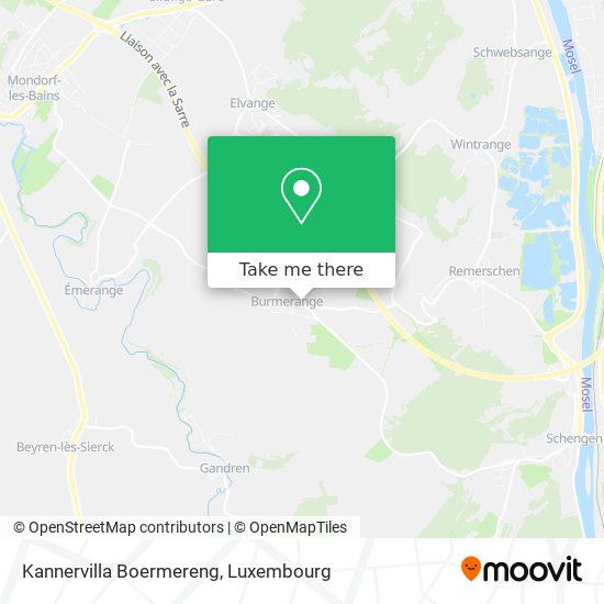 Kannervilla Boermereng map