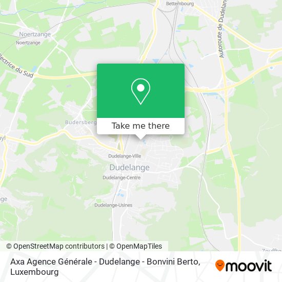 Axa Agence Générale - Dudelange - Bonvini Berto map