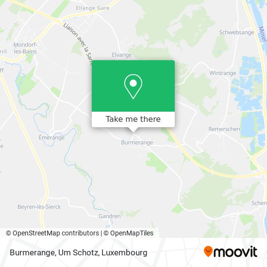 Burmerange, Um Schotz map