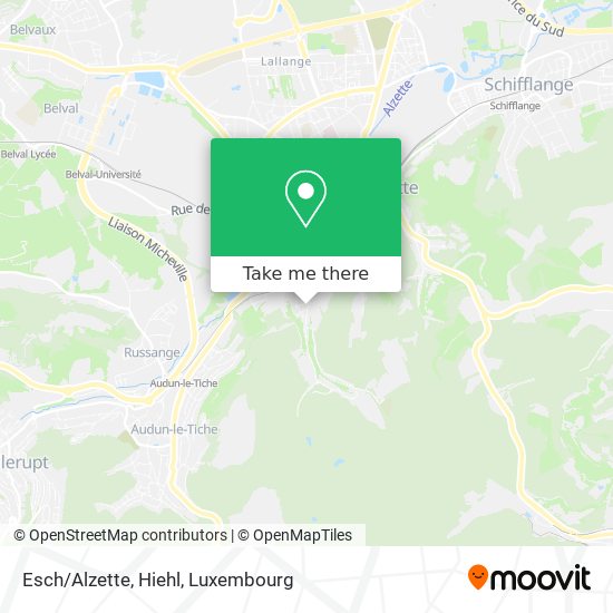 Esch/Alzette, Hiehl map