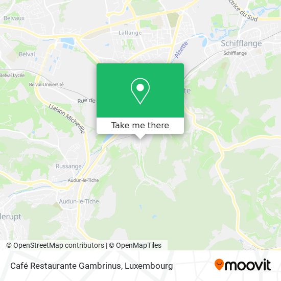 Café Restaurante Gambrinus map
