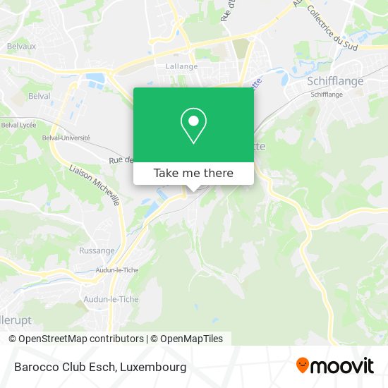 Barocco Club Esch map