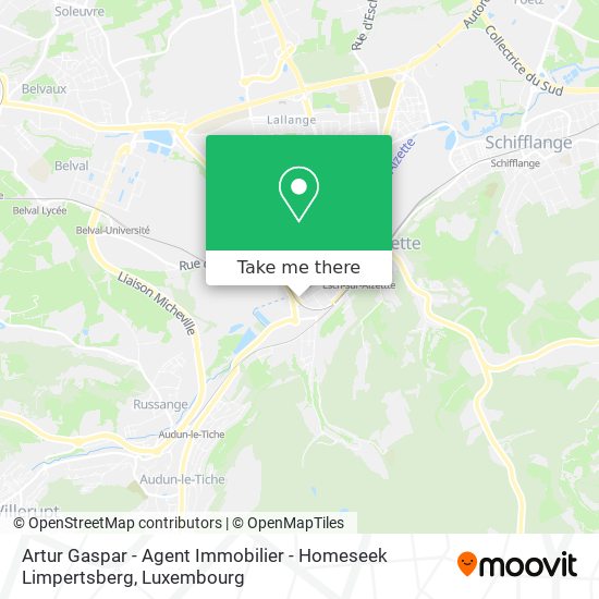 Artur Gaspar - Agent Immobilier - Homeseek Limpertsberg map