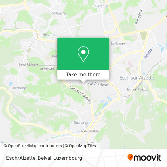 Esch/Alzette, Belval Karte