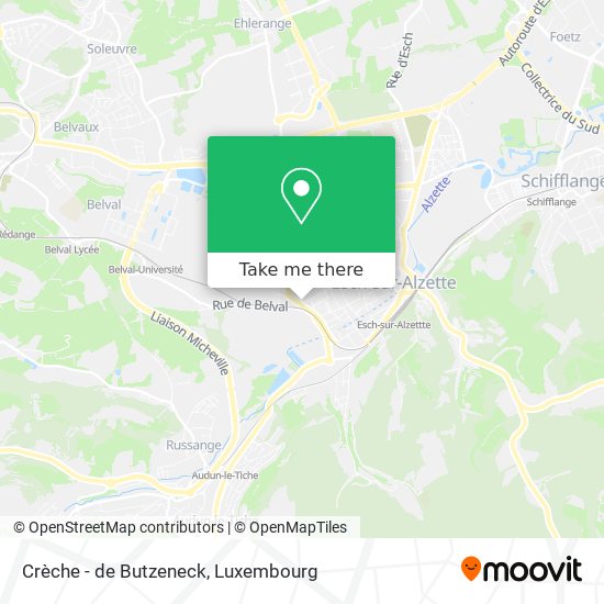 Crèche - de Butzeneck map