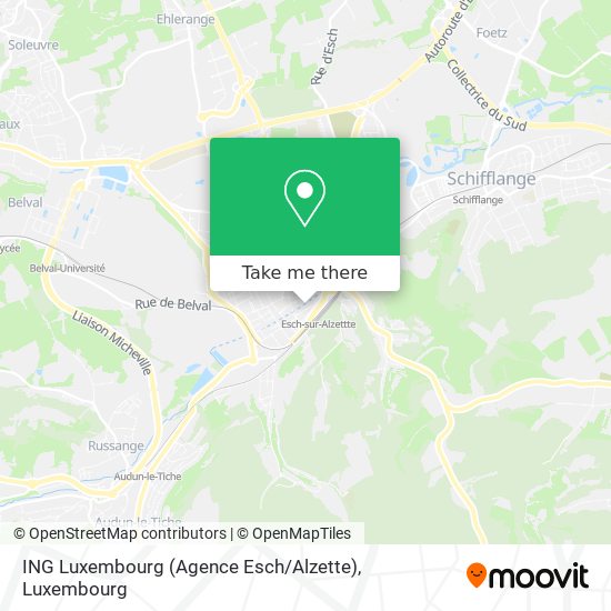 ING Luxembourg (Agence Esch / Alzette) map